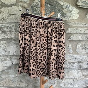 Leopard print skirt